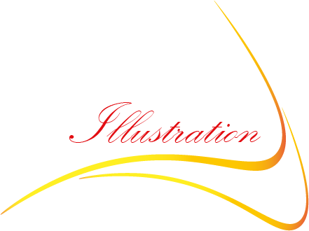 Illustrations en texte et titre