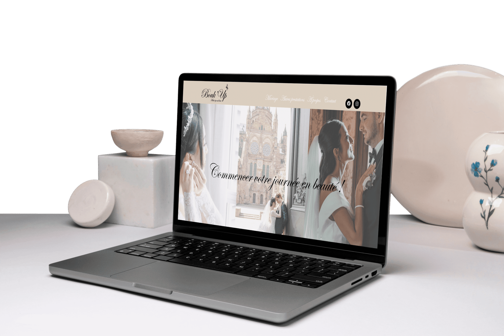 Maquette d'exemple de site internet