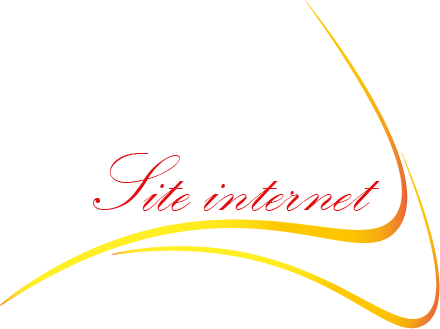 Site internet en rouge et jaune