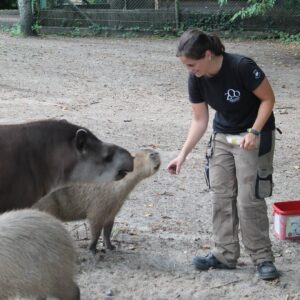 Soigneuse et ses animaux